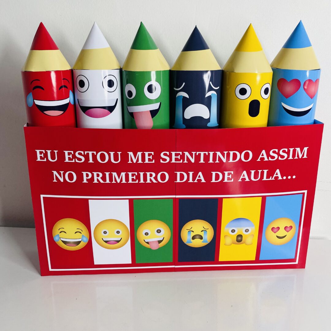 Kit lápis eu estou me sentindo assim no primeiro dia de aula