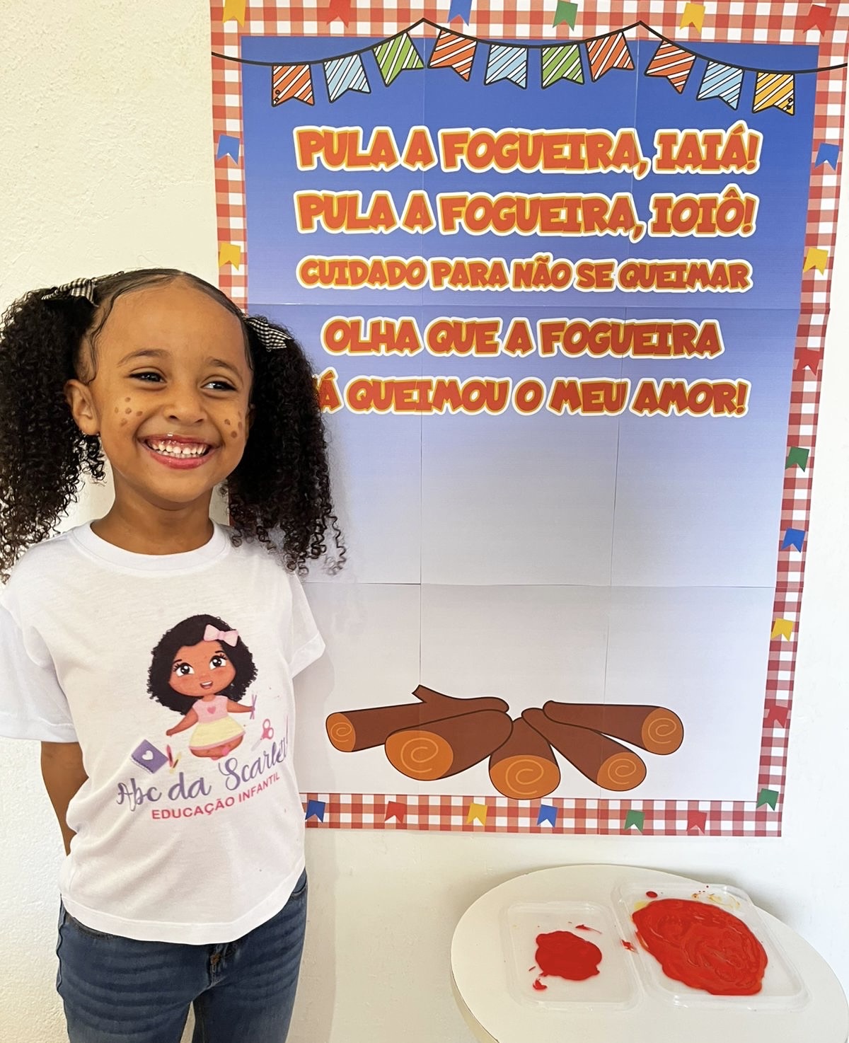 Painel pula fogueira